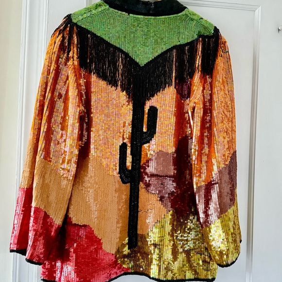 Cactus Desert Sequins Jacket - Picture 2 of 16